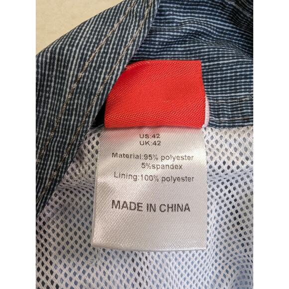 Nonwe Board Shorts Mens Swimming Trunks Blue Pink White Swim Beach Size 42 - Picture 5 of 7